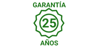 Logotipo Garantía 25 años - Woodlife
